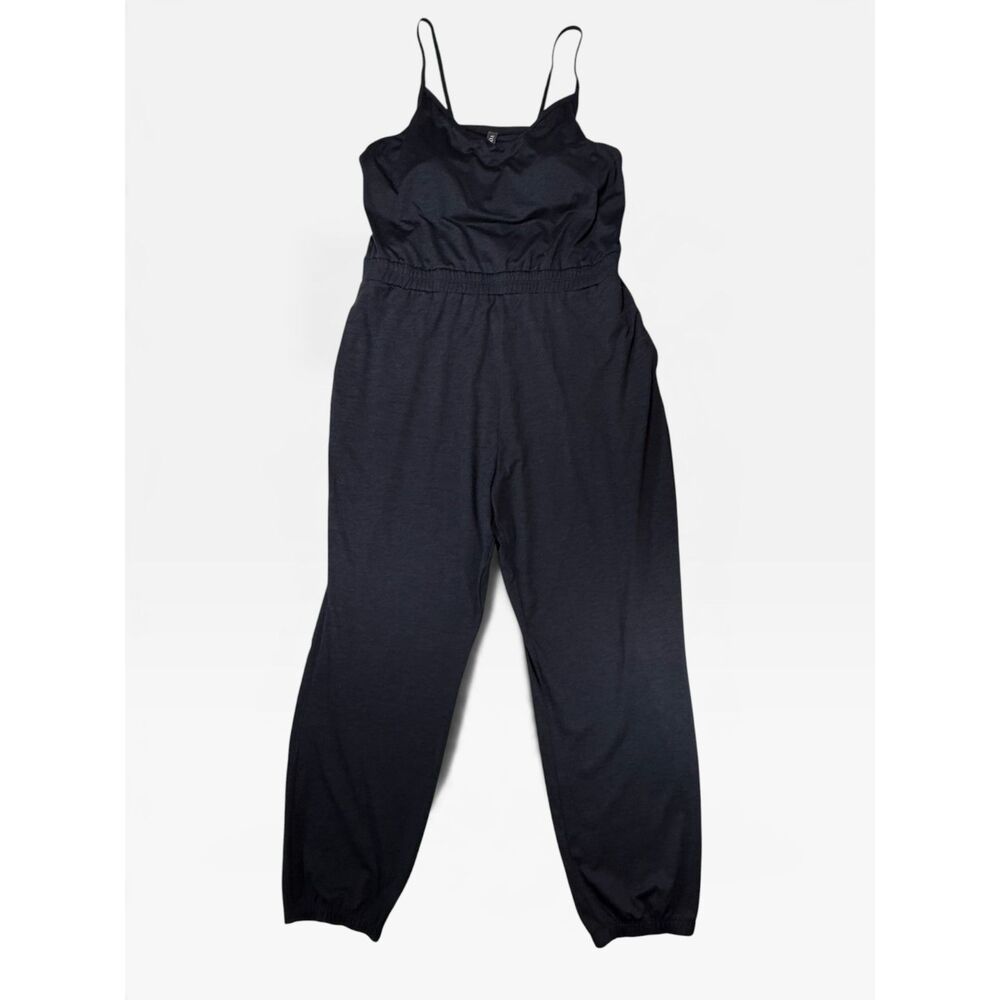 Vuori Lux Jogger Jumpsuit Gray Size Women's XL Spaghetti Straps V-neck